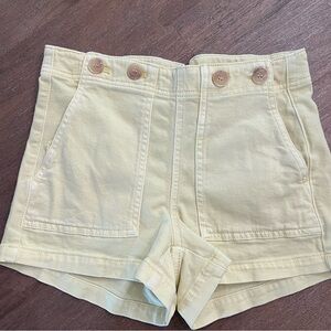 Pilco Anthropologie Yellow Women's Shorts